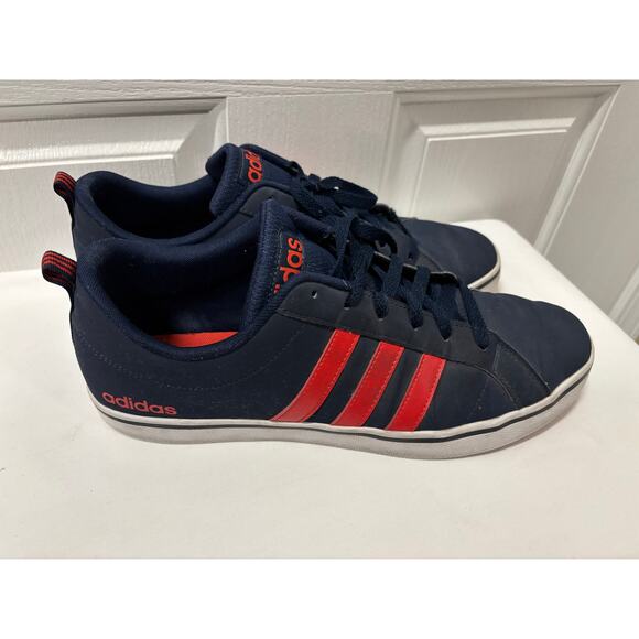 Adidas Navy Blue Low Top Sneakers Red Stripes Lace Up Casual Shoes US Size 11 main image 7